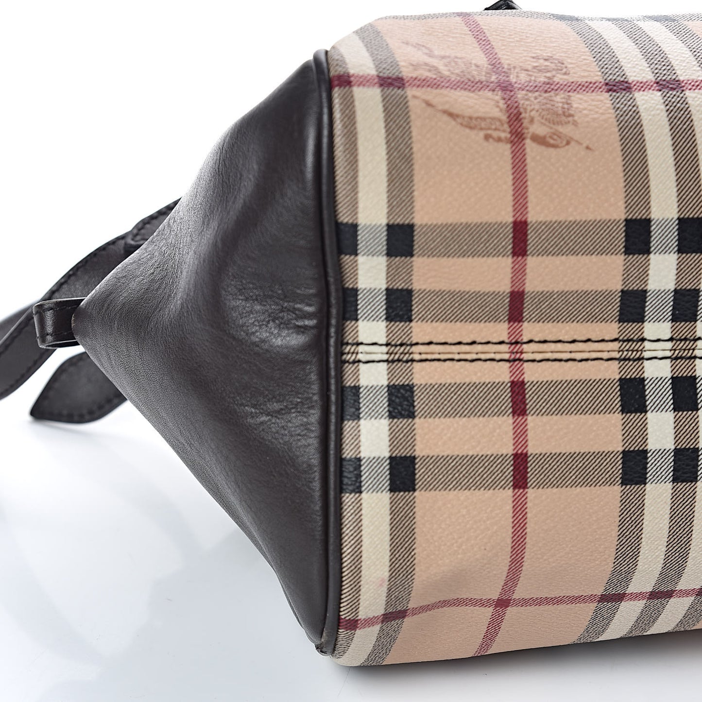 Haymarket Check Small Blaze Satchel Chocolate