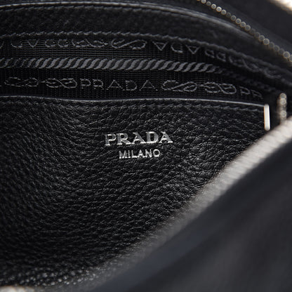 Prada Vitello Daino Crossbody Bag Black 6 of 11
