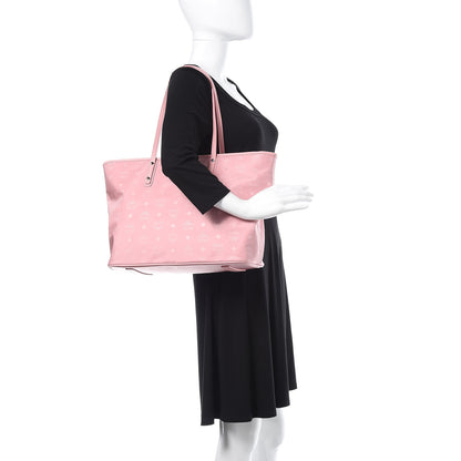 MCM Nylon Monogram Medium Dieter Shopper Tote Pink 2 of 11