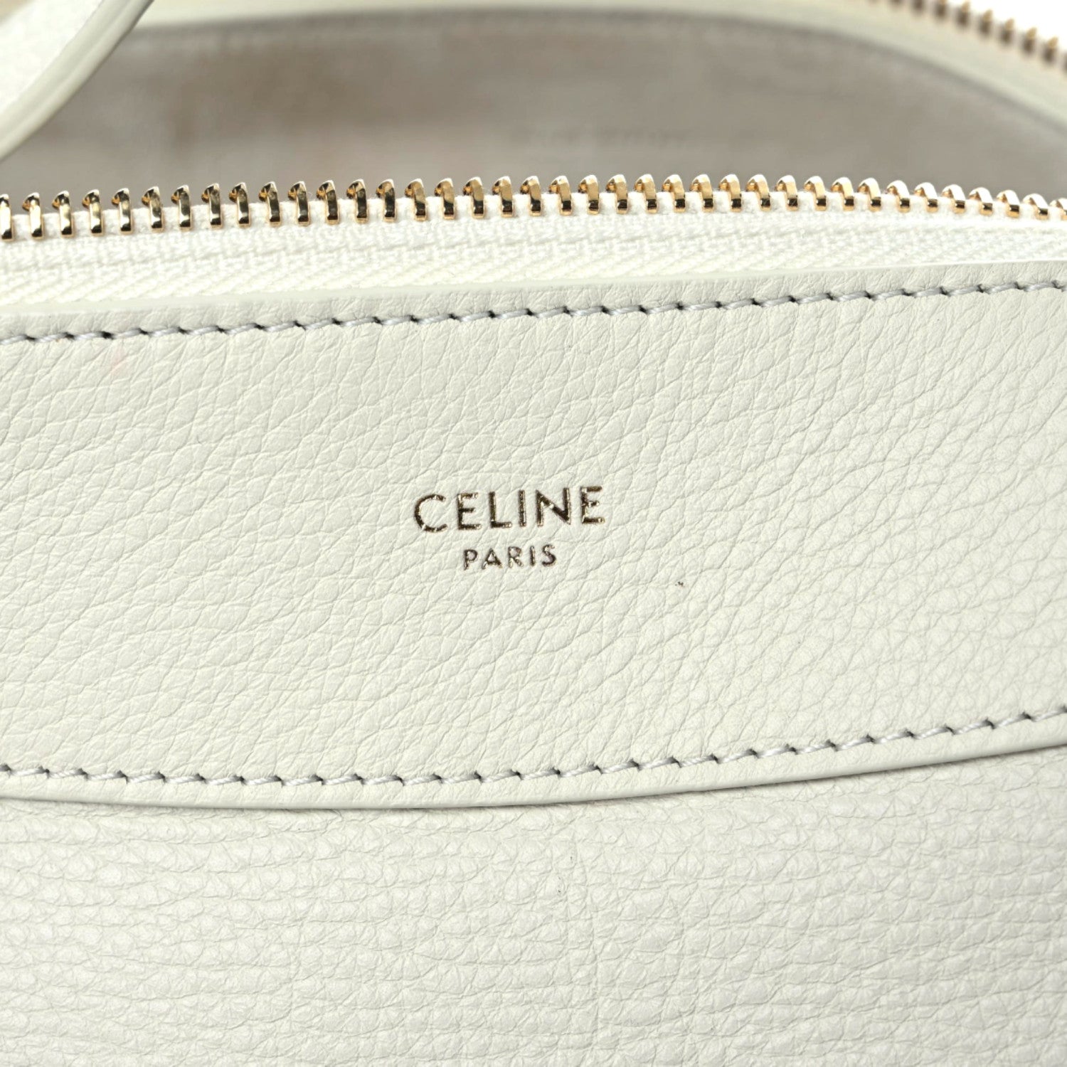 Celine Supple Calfskin Medium Romy Shoulder Bag White 4 of 15