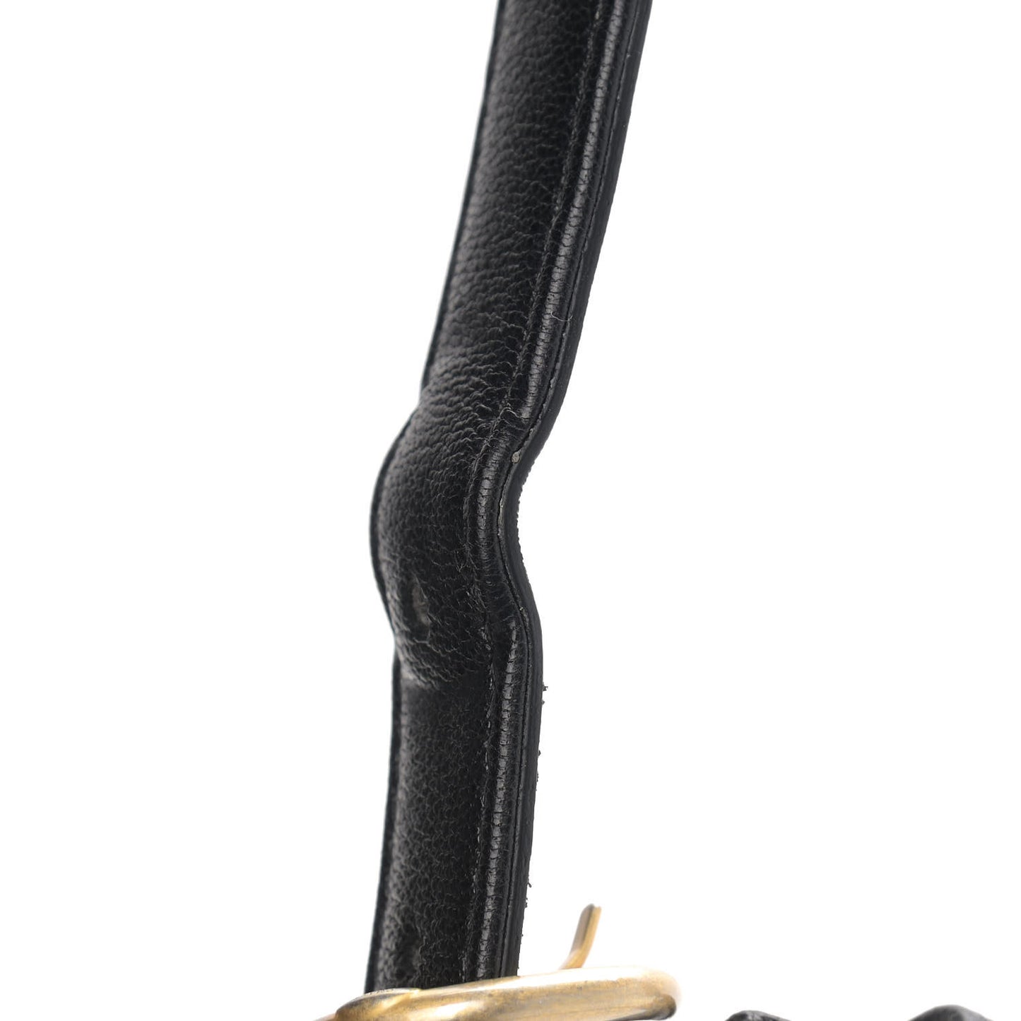 Lambskin Quilted Chain Infinity Waist Belt Bag Black