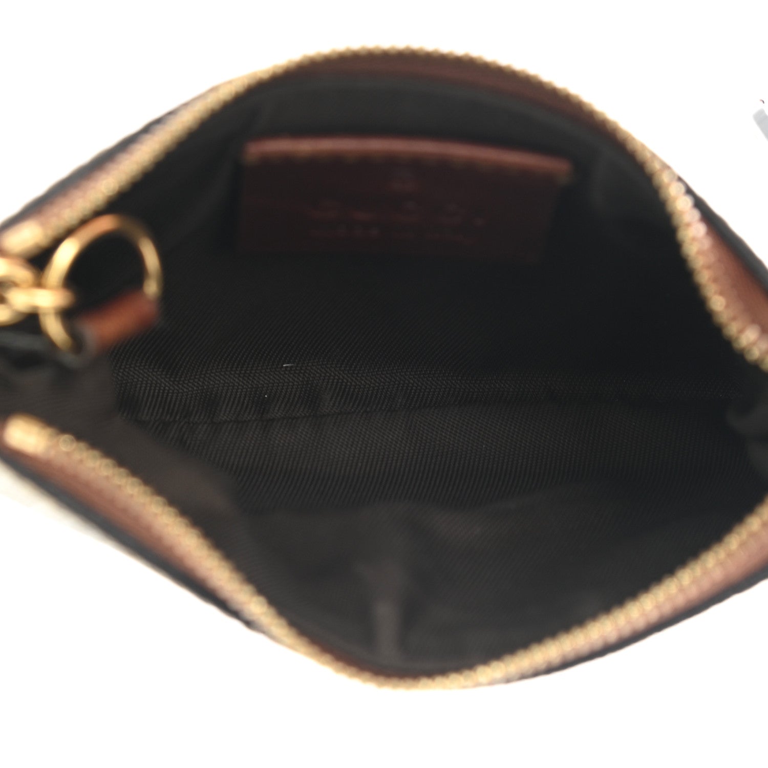 Gucci GG Supreme Monogram Key Case Beige Ebony Cuir 5 of 8