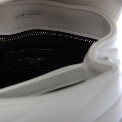 Saint Laurent Calfskin Y Quilted Monogram Toy Loulou Satchel Ivory 8 of 9