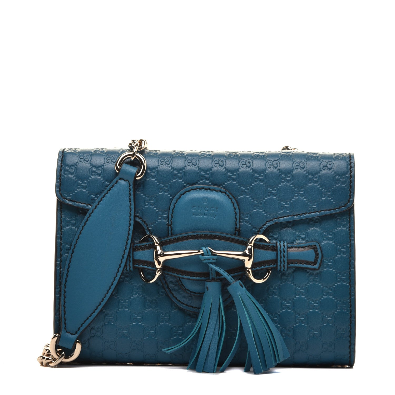 Gucci Microguccissima Mini Emily Shoulder Bag Deep Cobalt 1 of 9