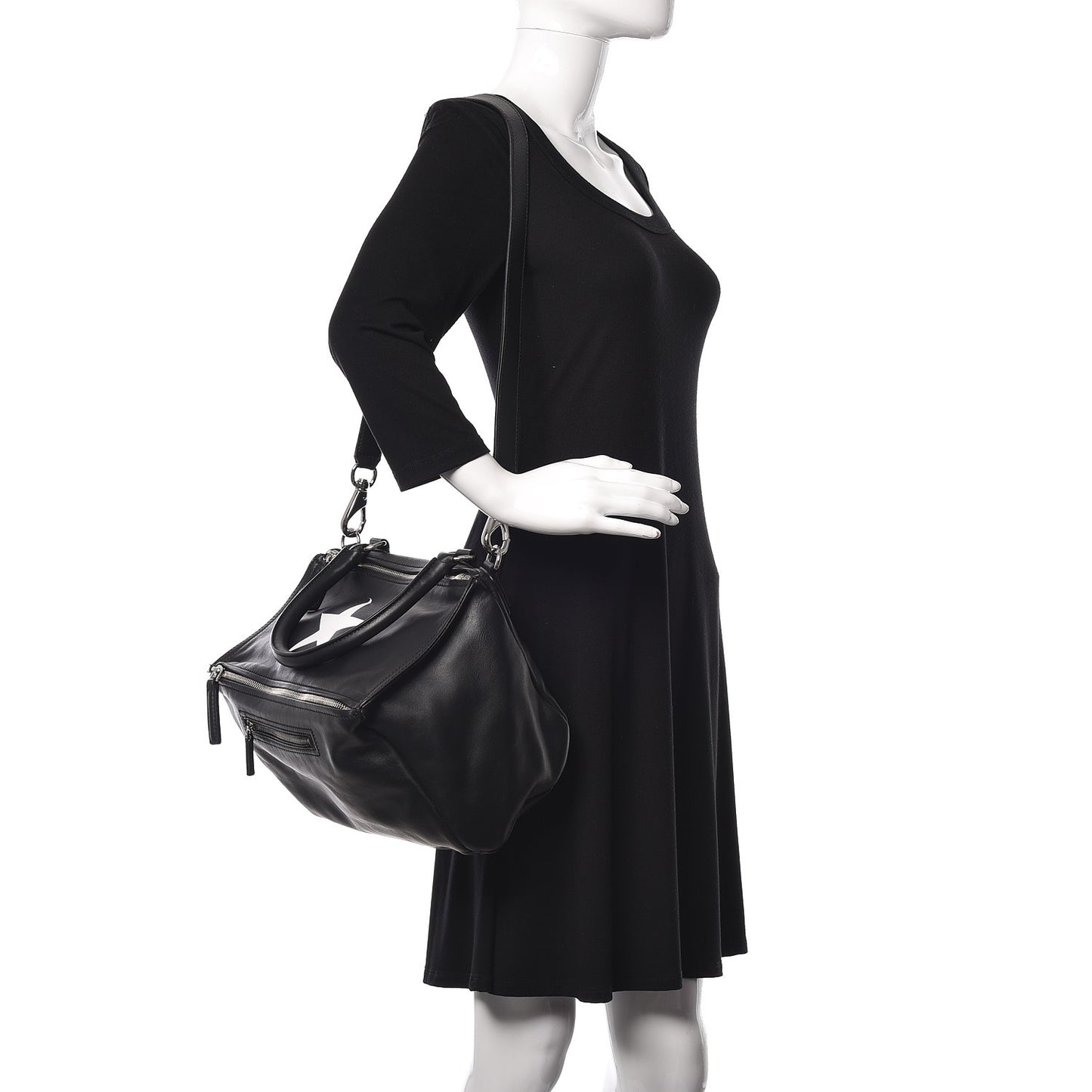 Calfskin Star Small Pandora Black