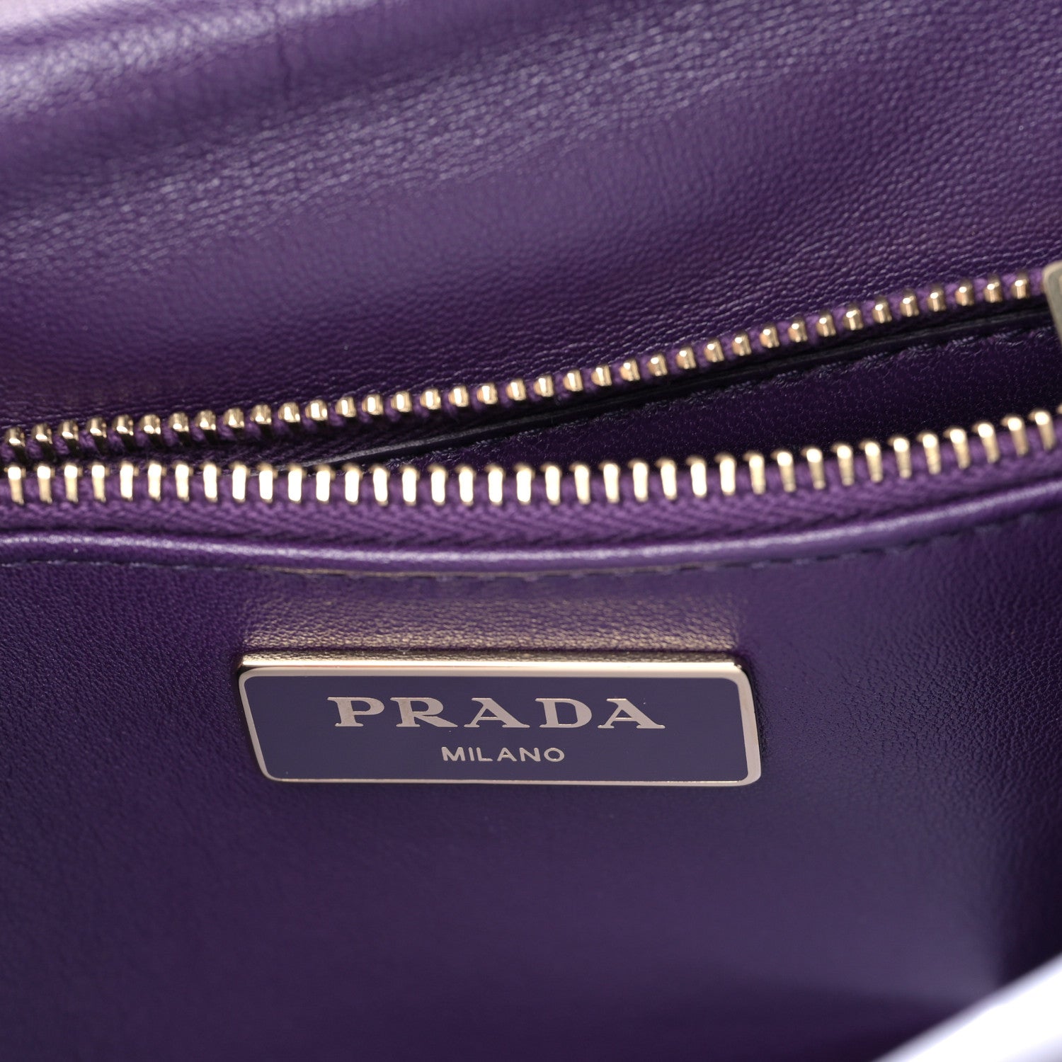 Prada Nappa Re-Nylon Triangle Quilted Patchwork System Flap Shoulder Bag Viola 6 of 9
