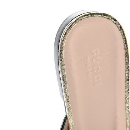 Gucci Galassia Womens GG Marmont Fringe Slippers 39.5 Platino 8 of 11