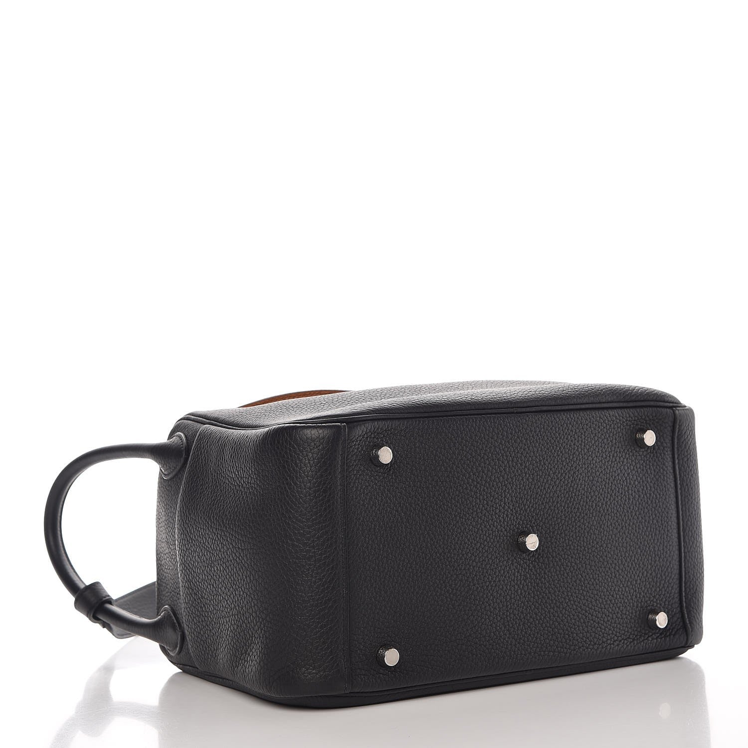 Hermes Taurillon Clemence Verso Lindy 30 Black Toffee 4 of 8