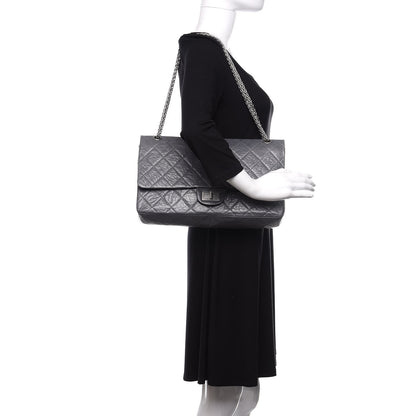 Chanel Aged Calfskin Quilted 50th Anniversary 2.55 Reissue 227 Flap Grey 3 of 17