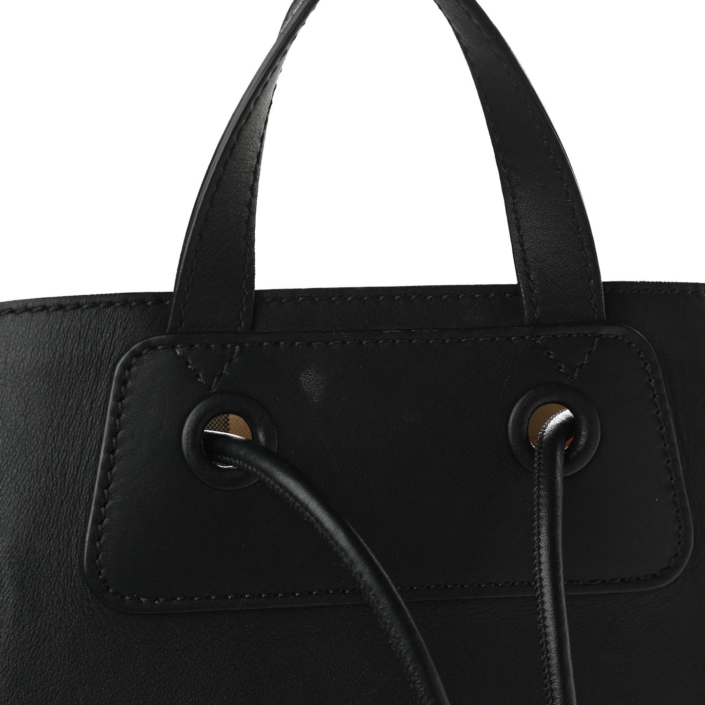 Soft Calfskin Graffiti Drawstring Backpack Black