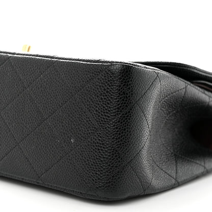 Chanel Caviar Quilted Jumbo Double Flap Black 10 of 12
