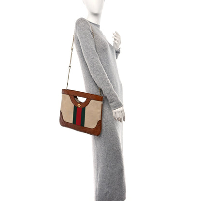 Gucci Canvas Large Vintage Shoulder Bag Brown 2 of 12