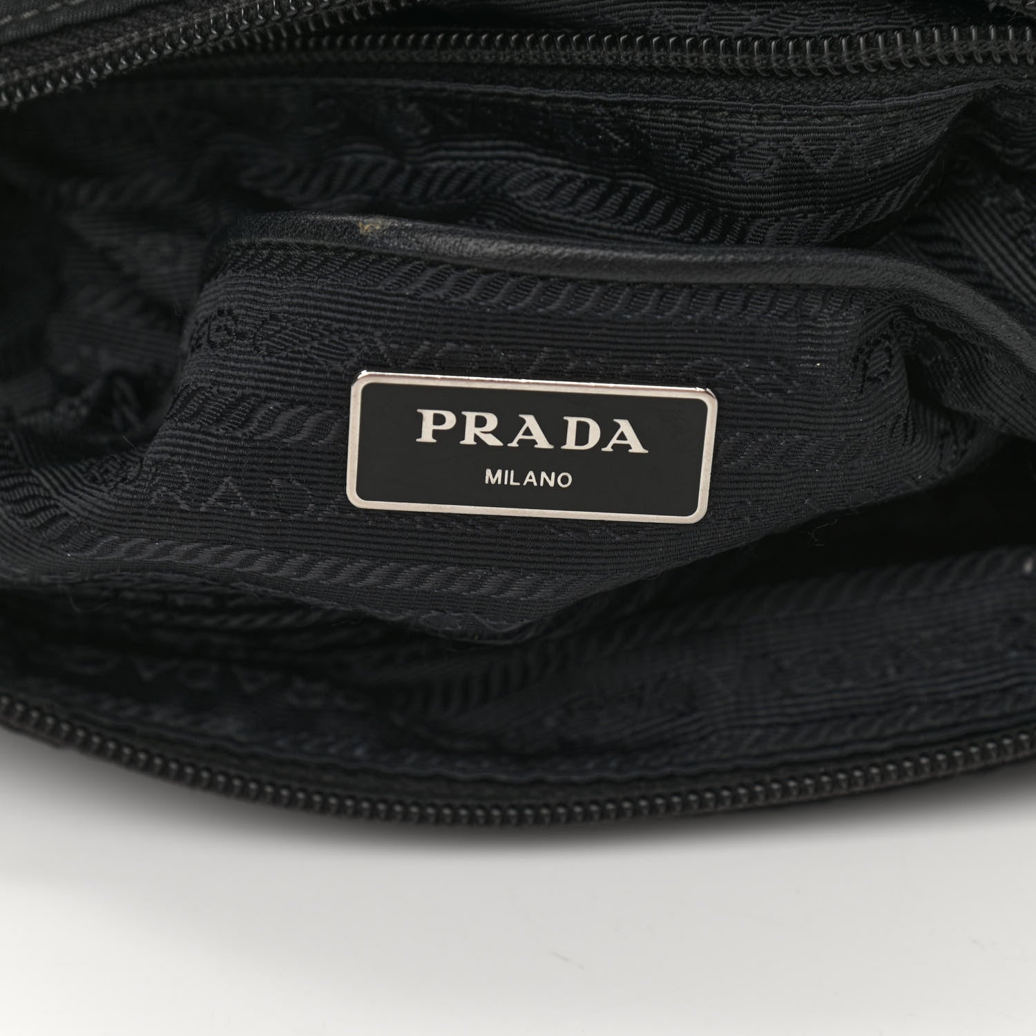 Prada Tessuto Nylon Messenger Bag Black 6 of 11