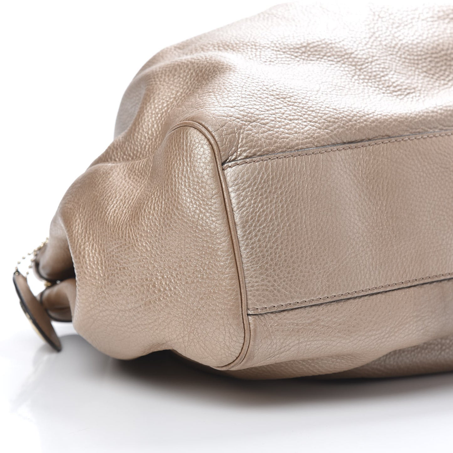 Metallic Cellarius Calfskin Large Sukey Tote Winter Rose