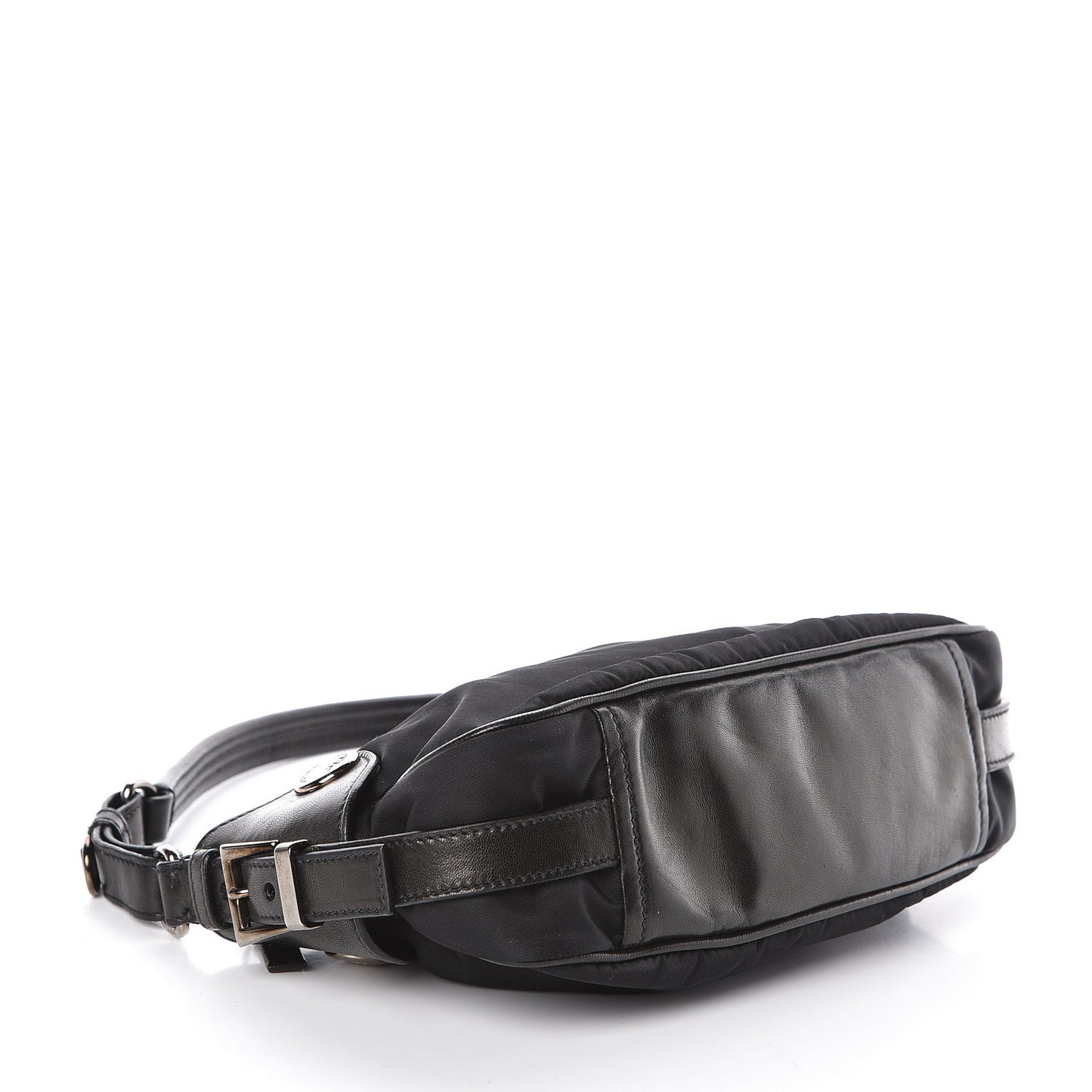 Tessuto Nylon Nappa Shoulder Bag Black