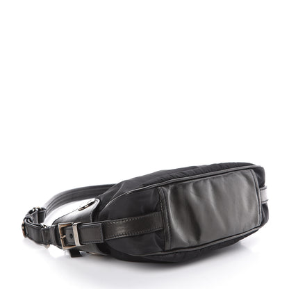 Prada Tessuto Nylon Nappa Shoulder Bag Black 4 of 9