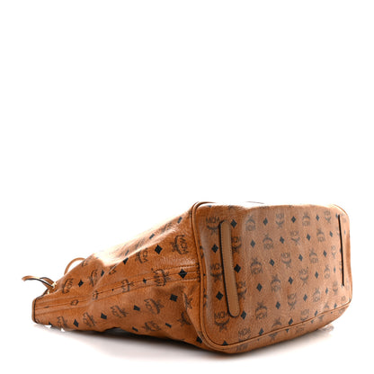MCM Visetos Large Liz Reversible Shopper Tote Cognac 6 of 16