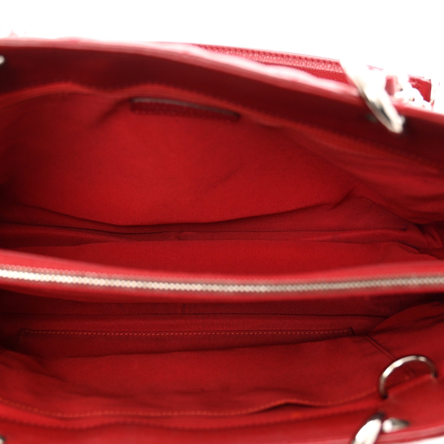 Chanel Caviar Quilted Grand Shopping Tote GST Red 6 of 11