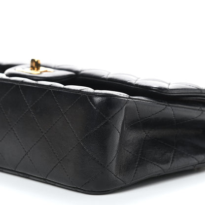 Chanel Lambskin Quilted Medium Double Flap Black 15 of 16