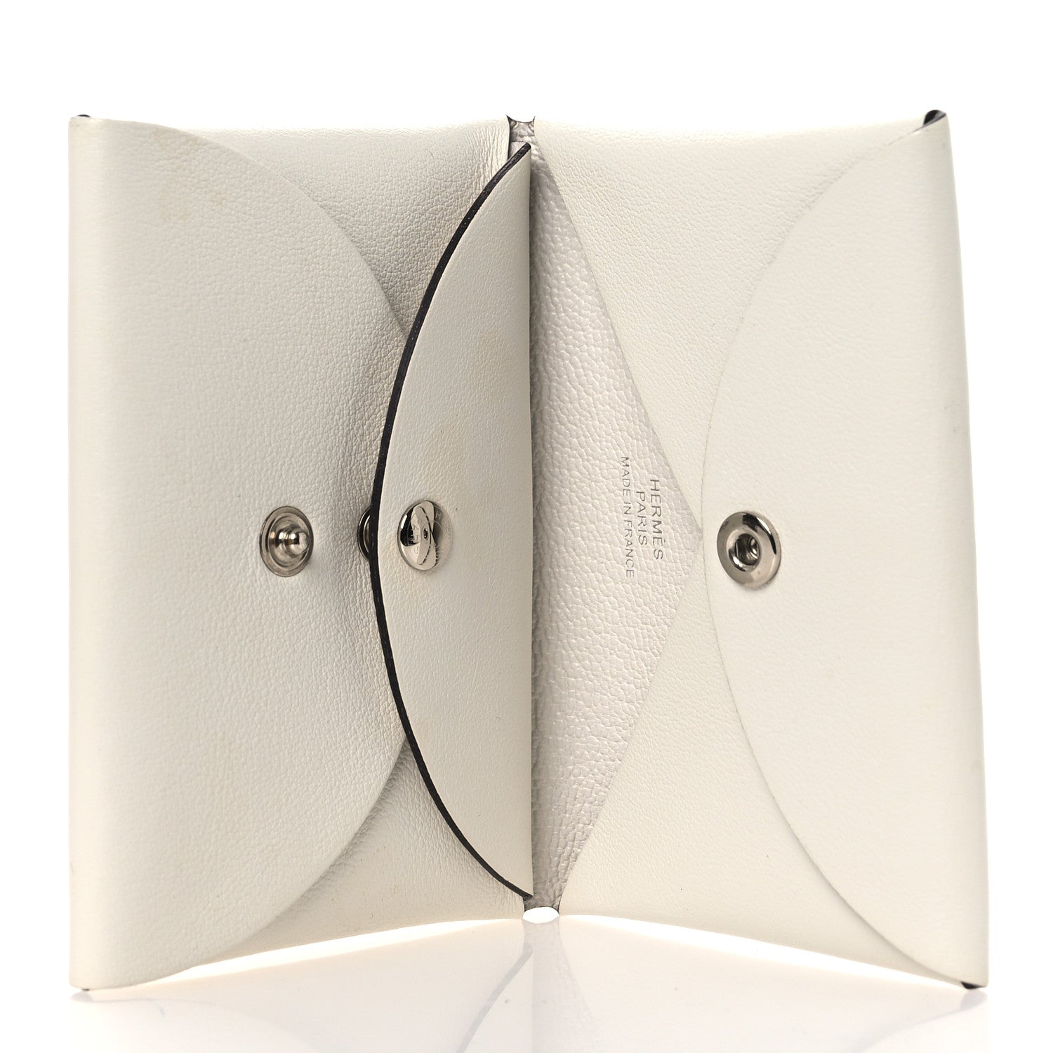 Hermes Swift Le Lever Printed Calvi Duo Card Case White Multicolor 5 of 9