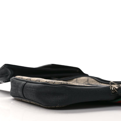Gucci GG Supreme Monogram Web Belt Bag Black 10 of 12