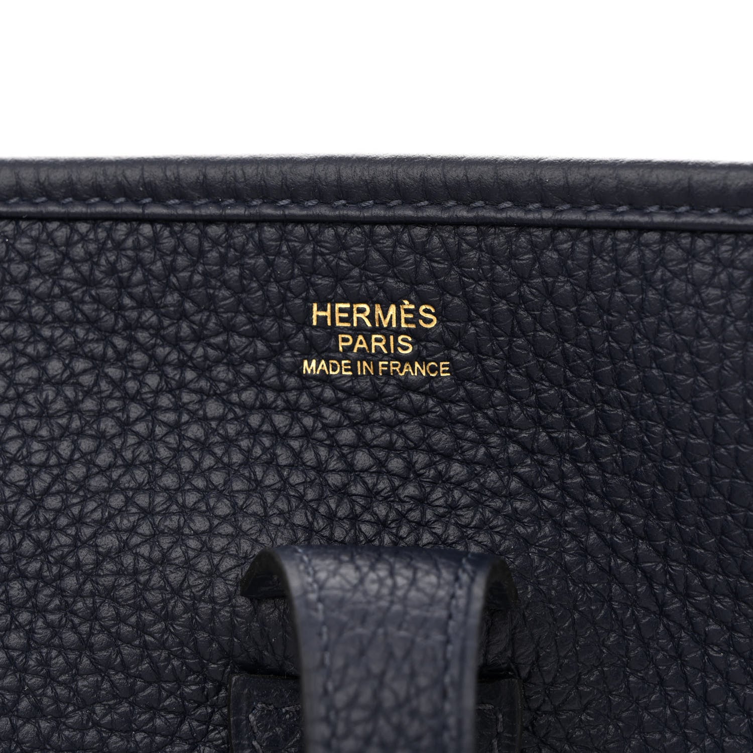 Hermes Taurillon Clemence Quadrille Evelyne III PM Bleu Nuit Bleu Saphir Anemone Capucine 6 of 10