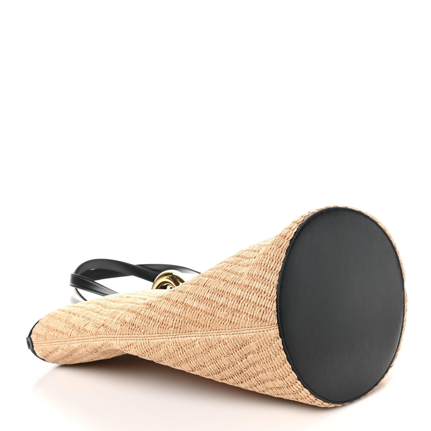 Jacquemus Raffia Calfskin The Bambola Ivory Black 4 of 9