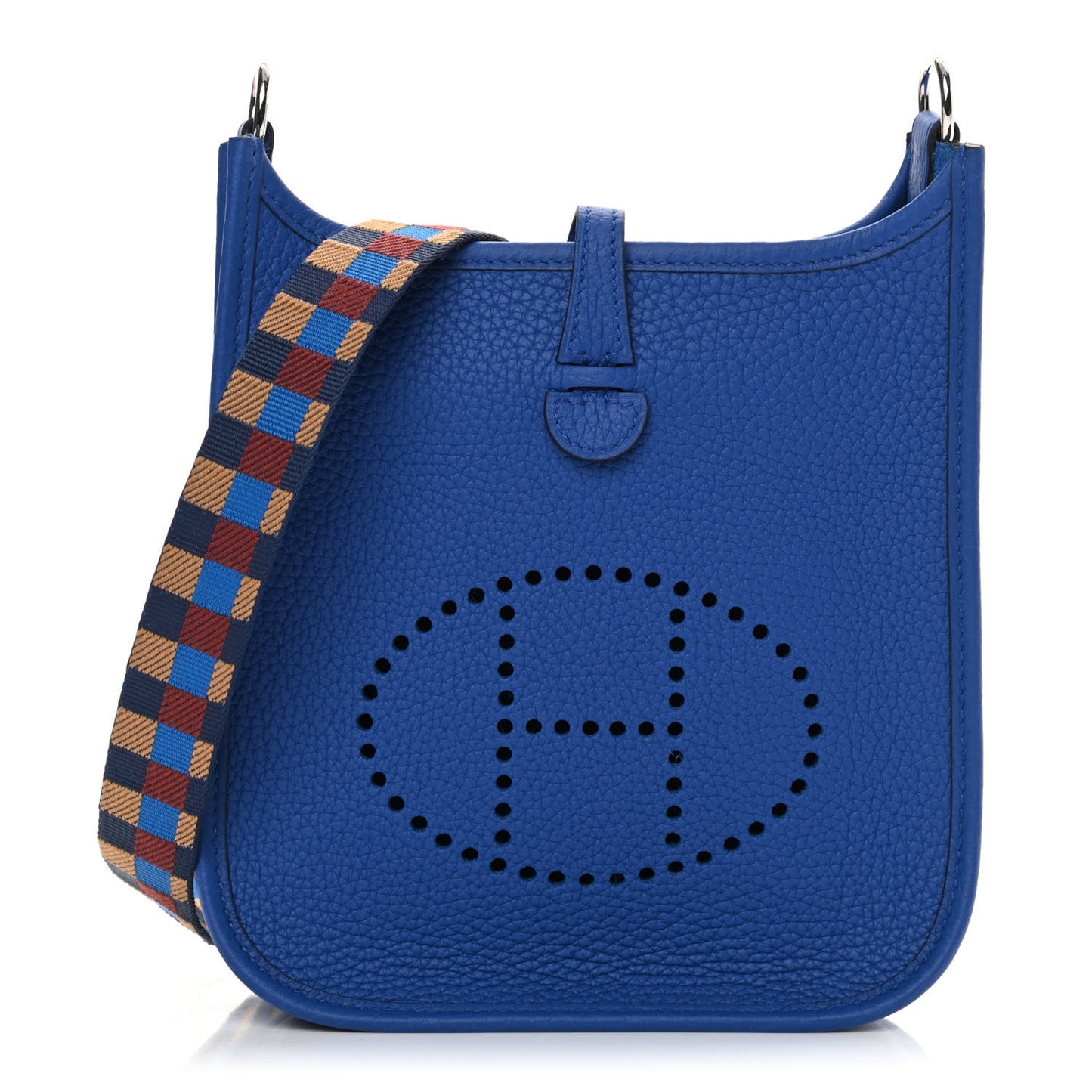 Taurillon Clemence Maxi Quadrille Evelyne TPM Royal Bleu Bleu Bill Biscuit Rouge H