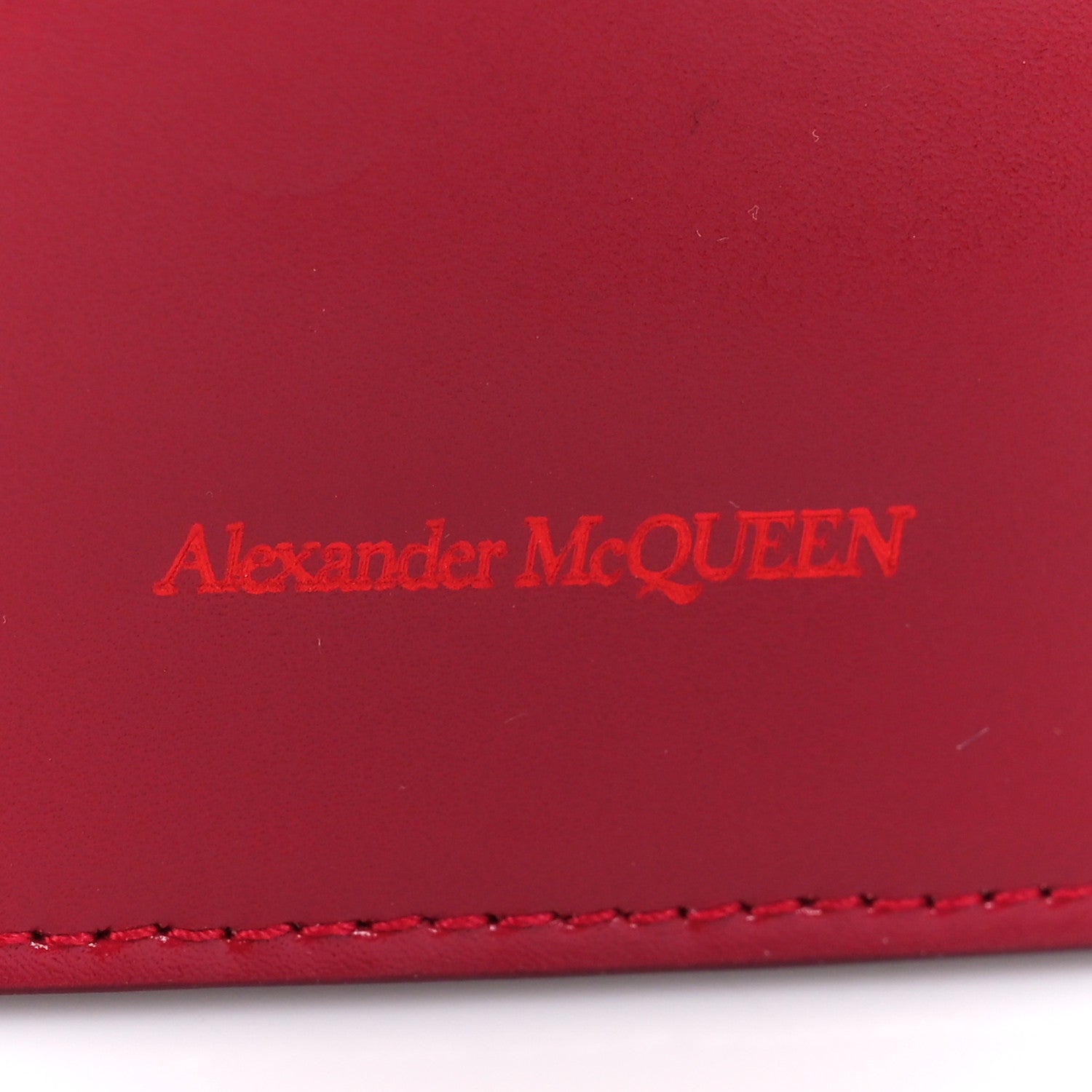 Alexander McQueen Calfskin Small Skull Resin Chain Crossbody Bag Red 7 of 10