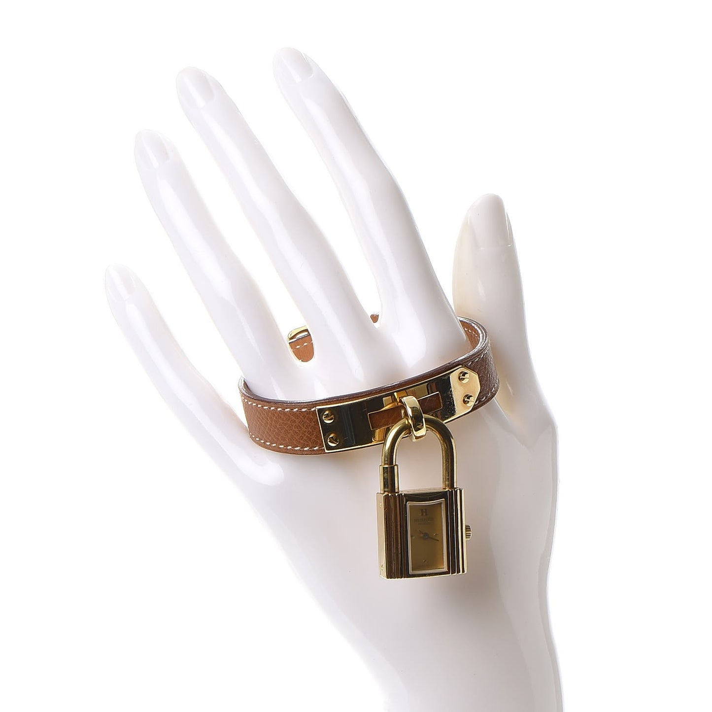 Stainless Steel Courchevel 20mm Kelly Cadena Quartz Watch Gold