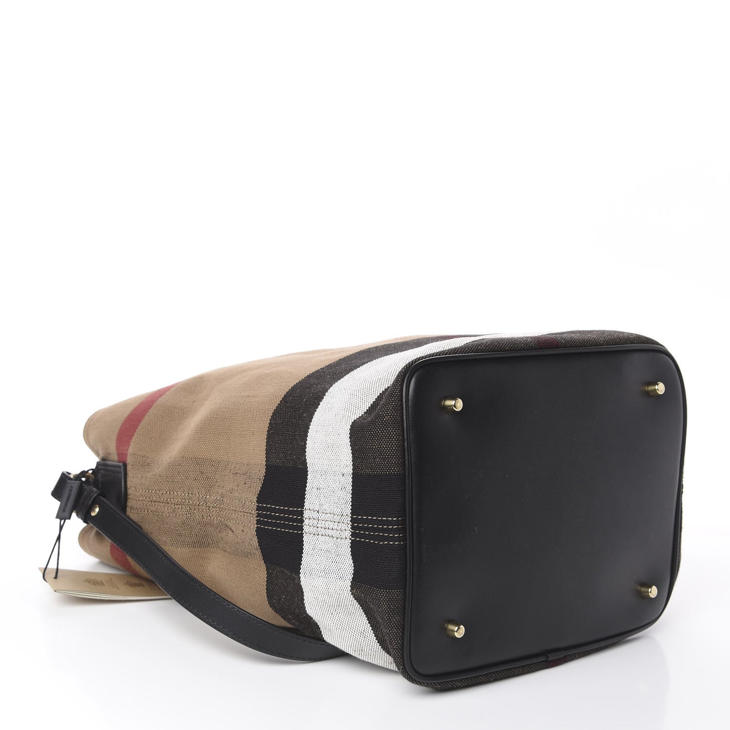 Canvas Mega Check Medium Ashby Hobo Black