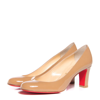 Christian Louboutin Patent Mistica 60 Pumps 40 Nude 3 of 6