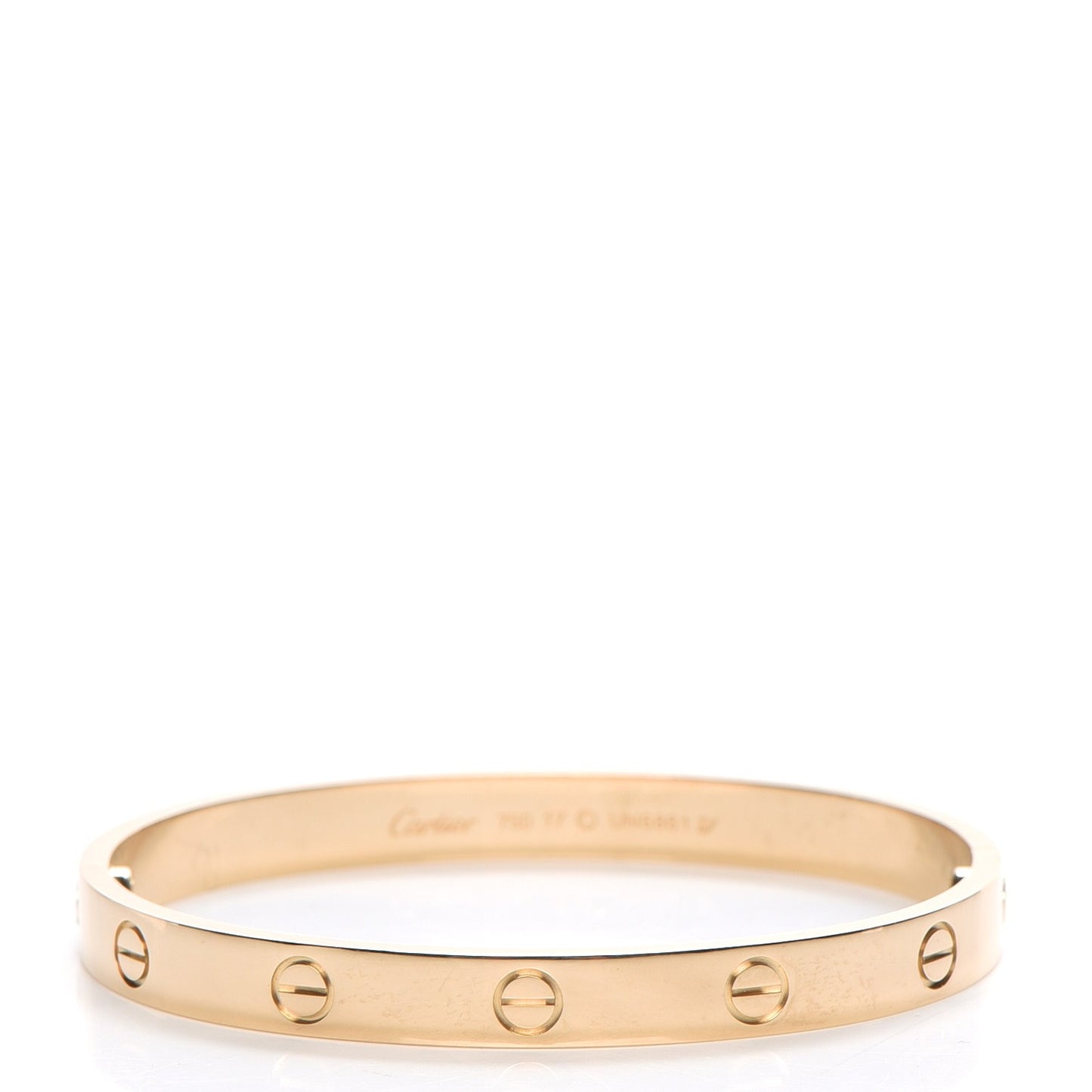 18K Yellow Gold LOVE Bracelet 17