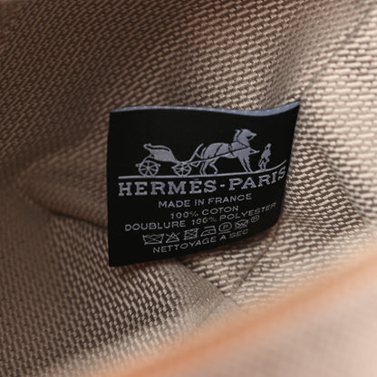 Hermes Canvas Small Bride-A-Brac Pouch Natural Orange 6 of 6