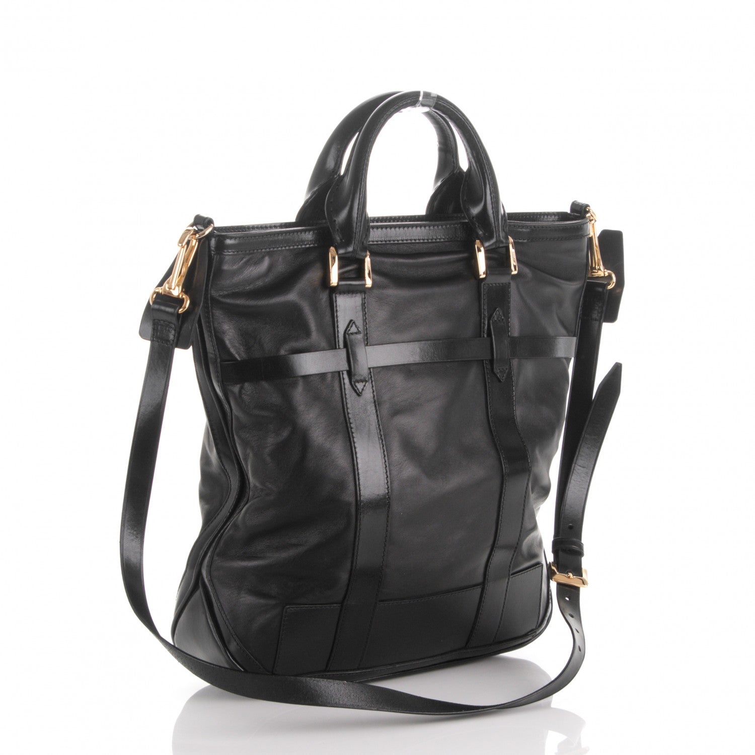 Burberry Soft Lambskin Tote Black 4 of 9