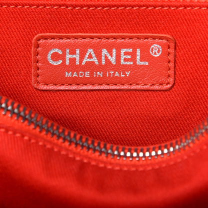 Chanel Calfskin Perforated Up In The Air Tote Red 7 of 10