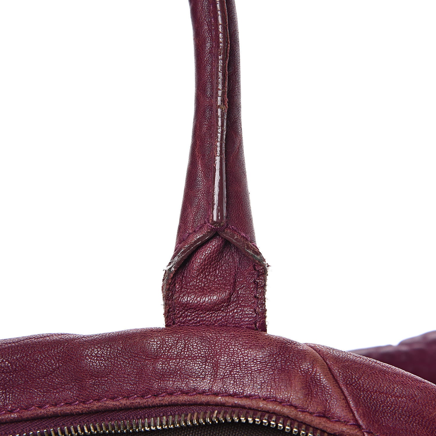 Saint Laurent Pebbled Lambskin Medium Easy Sac Purple 10 of 18