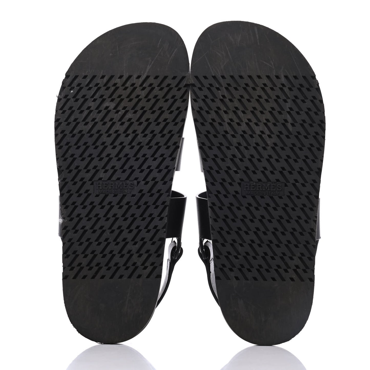 Calfskin Mens Takara Sandals 42 Black