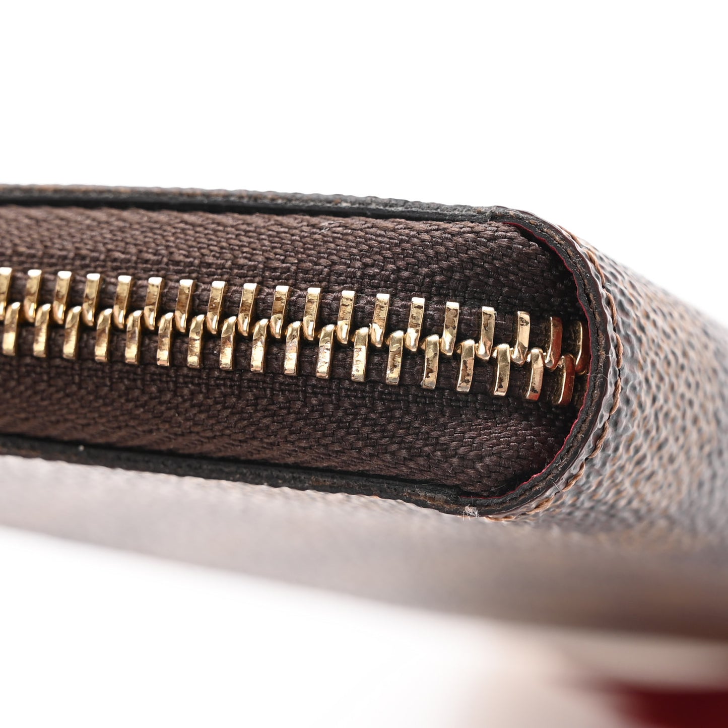 Damier Ebene Clemence Wallet Cherry