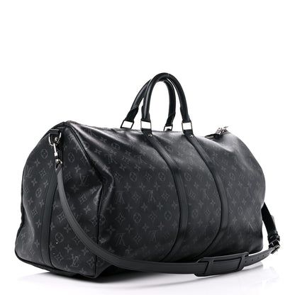 Louis Vuitton Monogram Eclipse Keepall Bandouliere 55 2 of 21