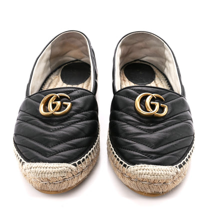 Gucci Nappa Matelasse GG Marmont Espadrilles 41 Black 2 of 13