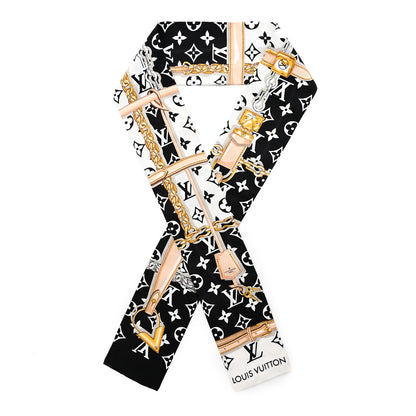 Louis Vuitton Silk Monogram Confidential Bandeau Black 1 of 6