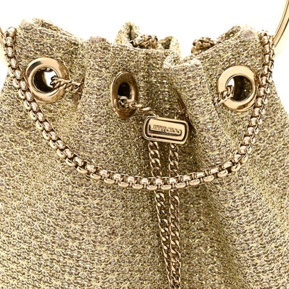 Jimmy Choo Metallic Woven Bon Bon Bag Champagne 8 of 12