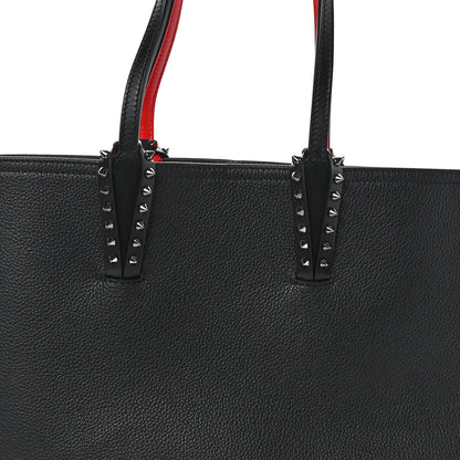 Christian Louboutin Calfskin Empire Spikes Small East West Cabata Tote Black 9 of 11