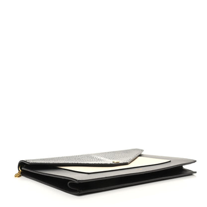 Celine Stingray Shiny Calfskin Clutch on a Chain Black 4 of 10