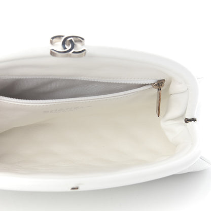 Chanel Caviar Quilted Timeless Clutch White 4 of 10