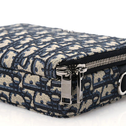 Christian Dior Oblique Pouch Navy Blue 11 of 14