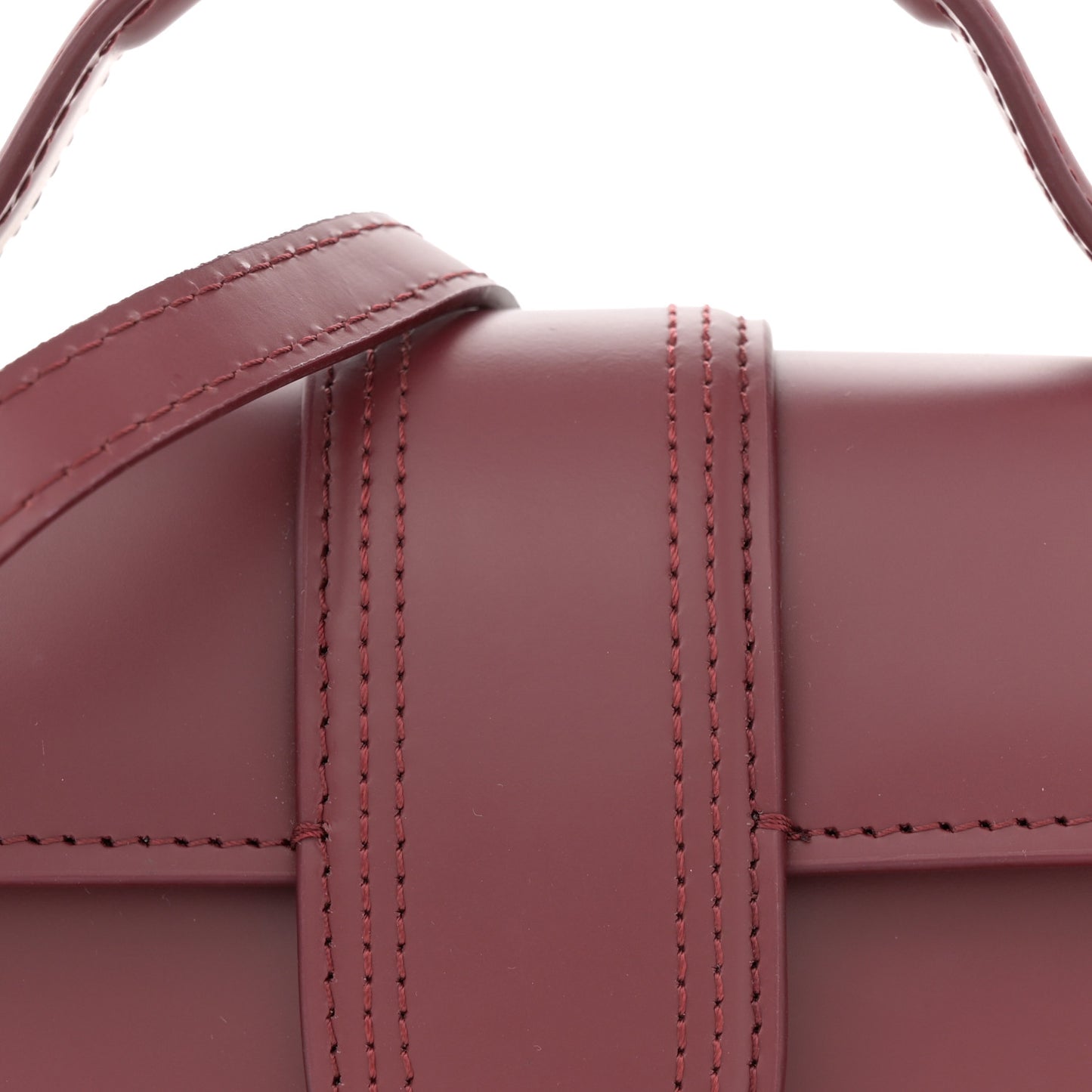 Smooth Calfskin Le Bambino Dark Burgundy