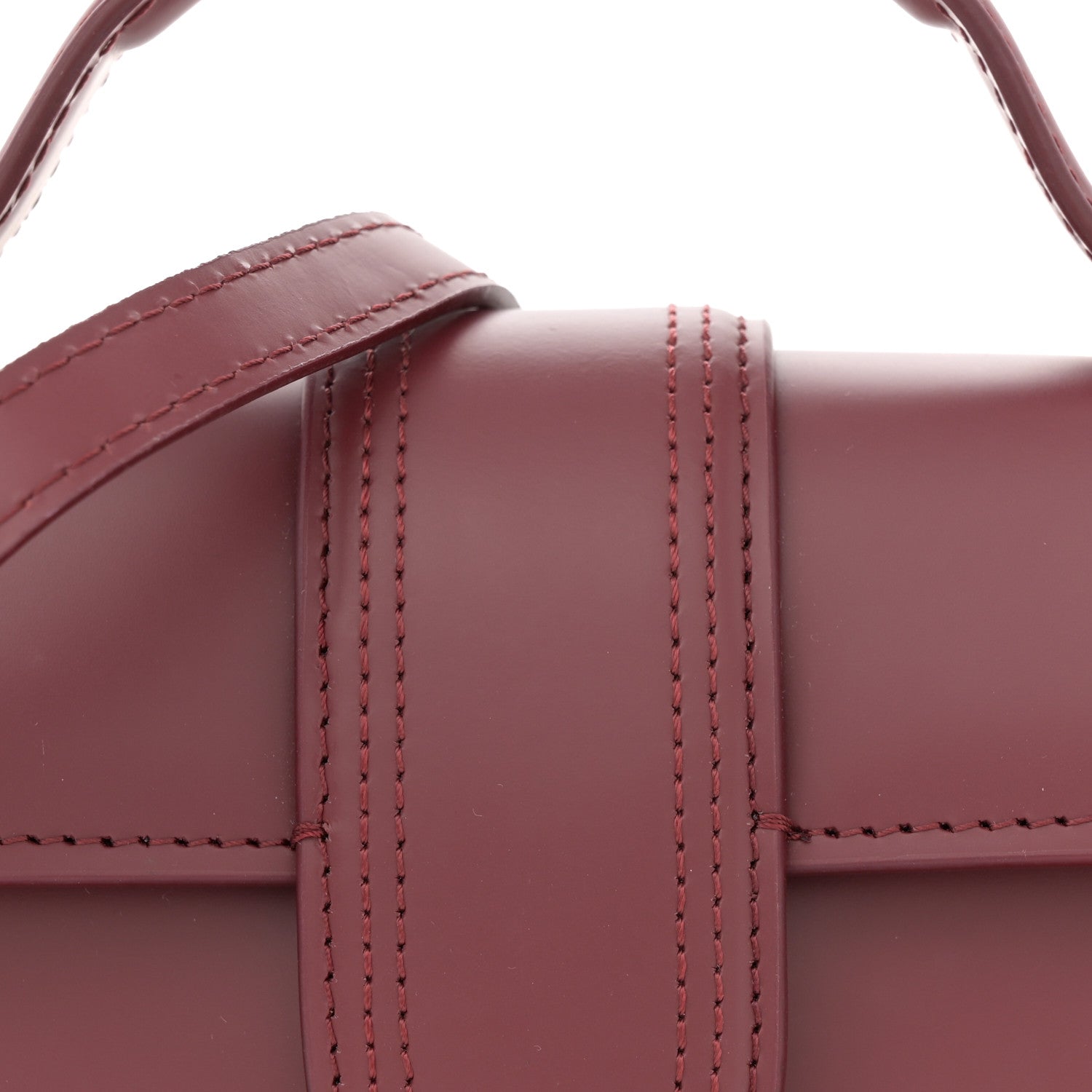 Jacquemus Smooth Calfskin Le Bambino Dark Burgundy 7 of 10