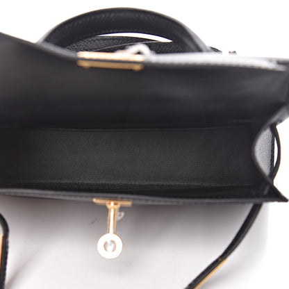 Hermes Epsom Mini Kelly Sellier 20 Black 7 of 31